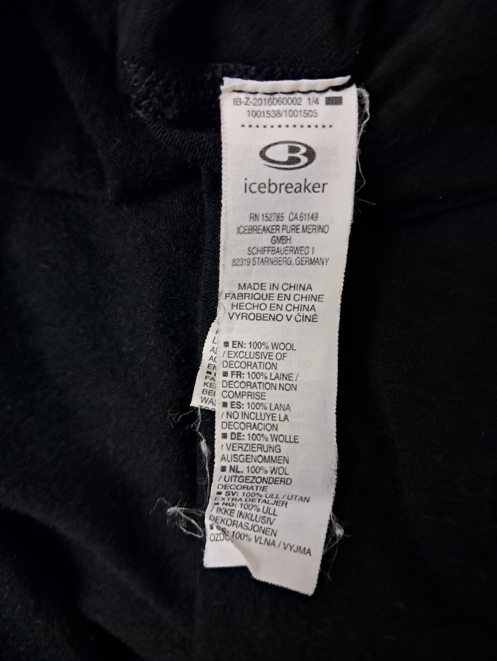 Icebreaker Bodyfit 200 Merino Wool Base Layer Long Sleeve Shirt Black Size XXL - Picture 7 of 8